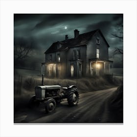 Haunted Farm House Canvas Print