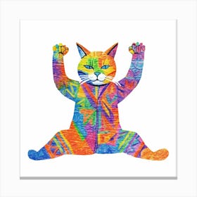 Yoga Cat Canvas Print