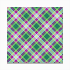 Plaid Fabric 136 Canvas Print