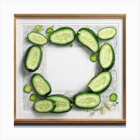 Cucumbers In A Frame 29 Canvas Print