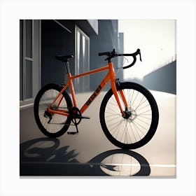 Orange Bike Canvas Print