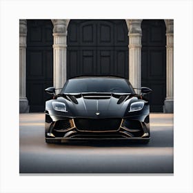 Black Sports Car 6 Canvas Print