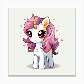 Cute Unicorn 578 Canvas Print