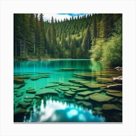 Lake In The Mountains 7 Canvas Print