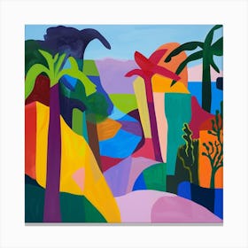 Abstract Travel Collection Ambergris Caye Belize 4 Canvas Print