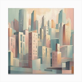 Abstract Cityscape 46 Canvas Print