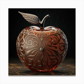 The glass apple an intricate design that adds to its exquisite appeal. 16 Canvas Print