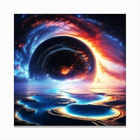 Wrath of the Black Hole Canvas Print