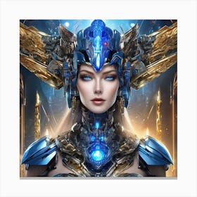 Futuristic Woman 2 Canvas Print