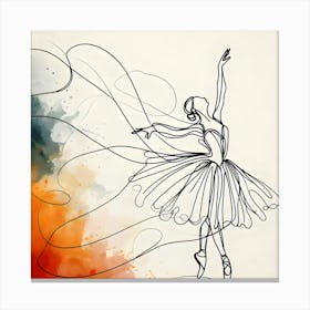 Ballerina Drawing 3 Canvas Print