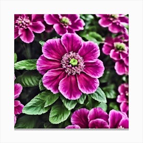 Purple Flowers Canvas Print