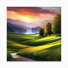 Landscape Painting 226 Canvas Print