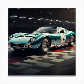 Ferrari Gtb Vintage Car  Canvas Print