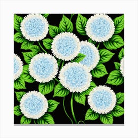 Blue Hydrangeas Canvas Print