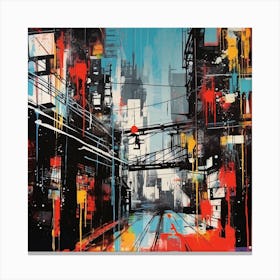 Graffiti Energy Canvas Print