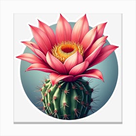 Cactus Flower Canvas Print