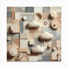 Cloud WallBrassai-Inspired Paris Landmark Photography Canvas Print