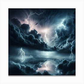 Lightning In The Sky 50 Canvas Print