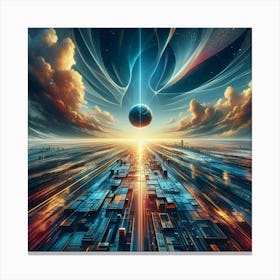 Futuristic City 2 Canvas Print