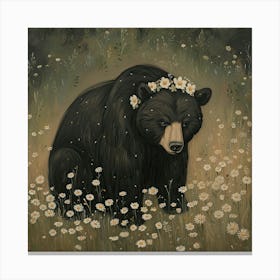 Bear Fairycore Painting 2 Canvas Print