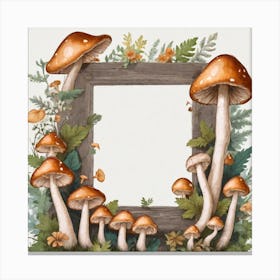 Mushroom Frame 19 Canvas Print