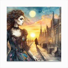 Gothic Girl Canvas Print