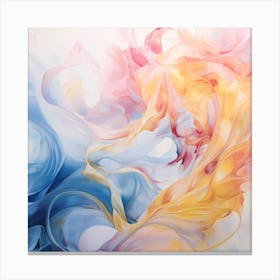 AI Enigmatic Watercolor Whirl Canvas Print