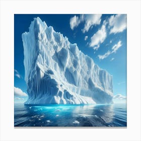 Iceberg In The Ocean Canvas Print