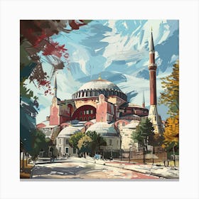 Hagia Sophia Mosque Canvas Print