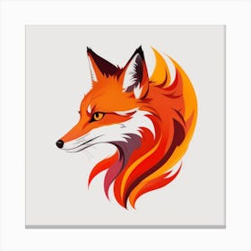 Fox Head 5 Canvas Print