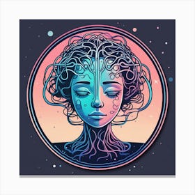 Psychedelic Woman 2 Canvas Print