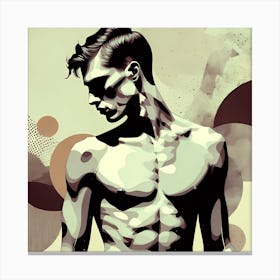 The Male Illustrations Male Upper Anatomy Canvas Print