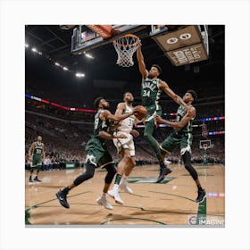 Giannis Antetokounmpo AI Canvas Print