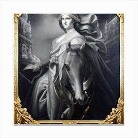 Royal Queen mixed with Mona Lisa Canvas Print