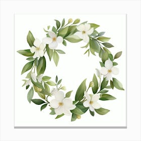 Wreath Of Magnolia Canvas Print