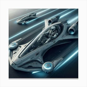 Futuristic Spacecraft Canvas Print