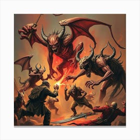 Demons And Devils 1 Canvas Print