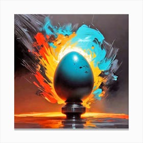 Egg Of Fire 2 Canvas Print