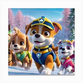 Paw Patrol remake 1 Canvas Print