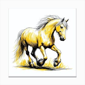 Horse Galloping 12 Canvas Print