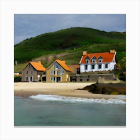 House On The Beach Canvas Print