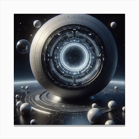 Futuristic Spaceship 34 Canvas Print