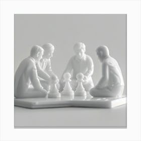 Chess Game 1 Canvas Print