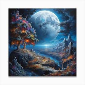 Full Moon Canvas Print