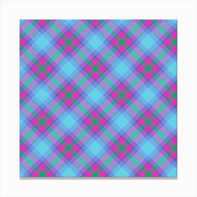 Plaid Fabric 71 Canvas Print