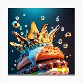 Hamburger Royal And Vegetables 4 1 Canvas Print