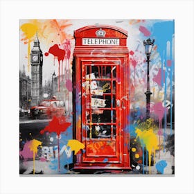 London Phone Box Canvas Print