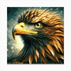 Eagle Painting - Impasto Oil painting Canvas Print