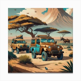 African Safari Adventure Canvas Print