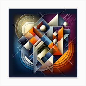 Abstract Geometric Painting Canvas Print